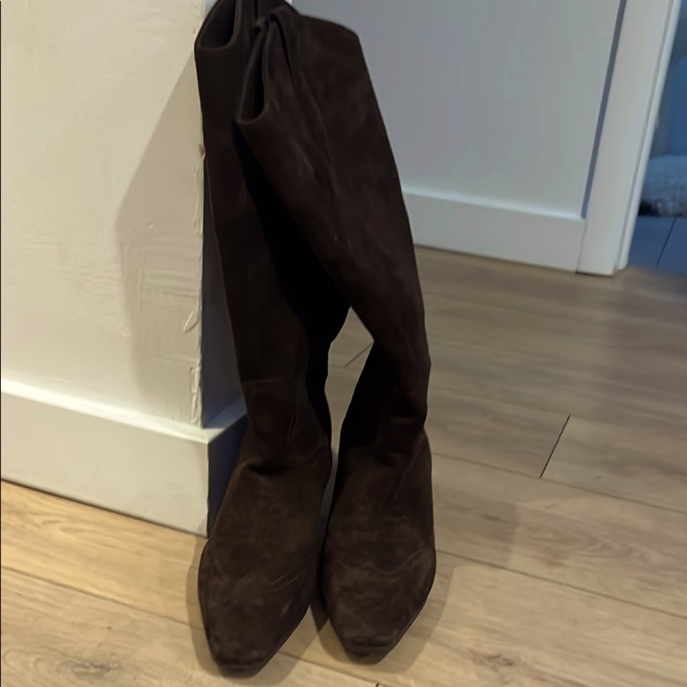 Steve Madden Brown suede Knee-High Women's boots, cowboy style